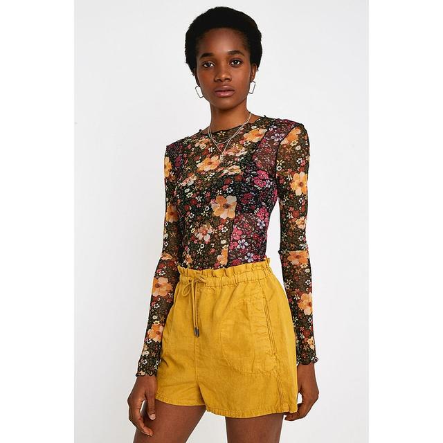 yellow paper bag shorts