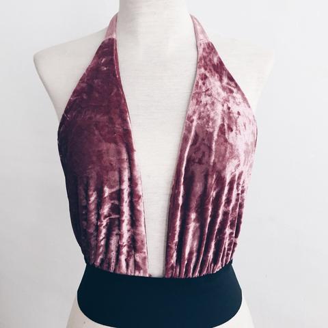 Orchid Velvet Top