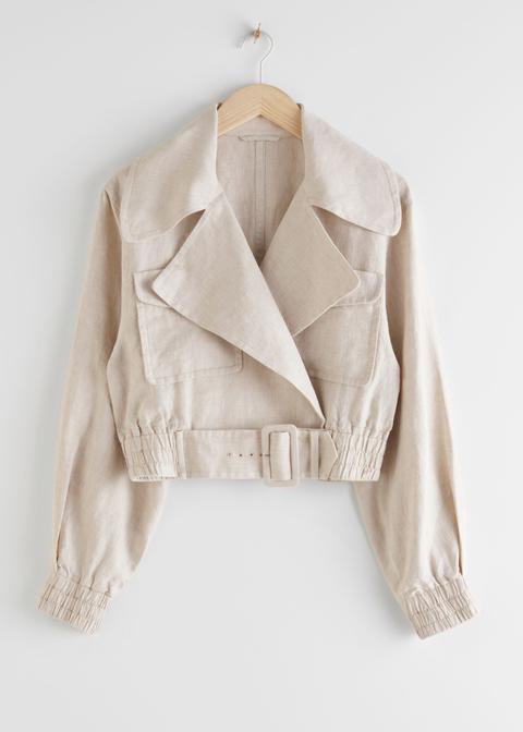 Linen Biker Jacket