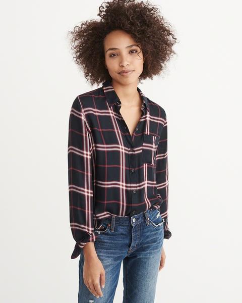 Drapey Plaid Shirt