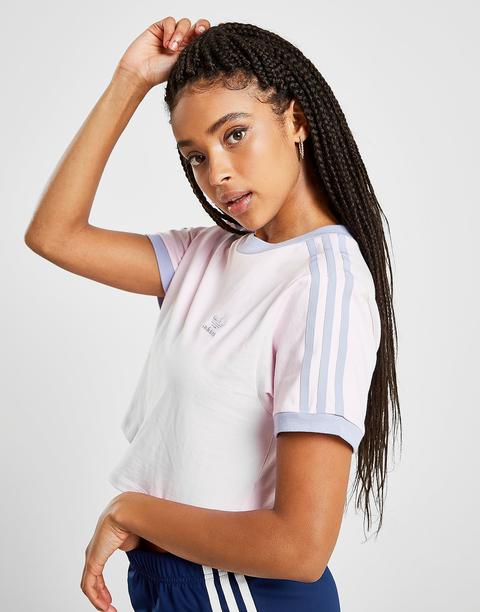 Adidas Originals 3-stripes Crop California - Pink - Jd Sports on 21