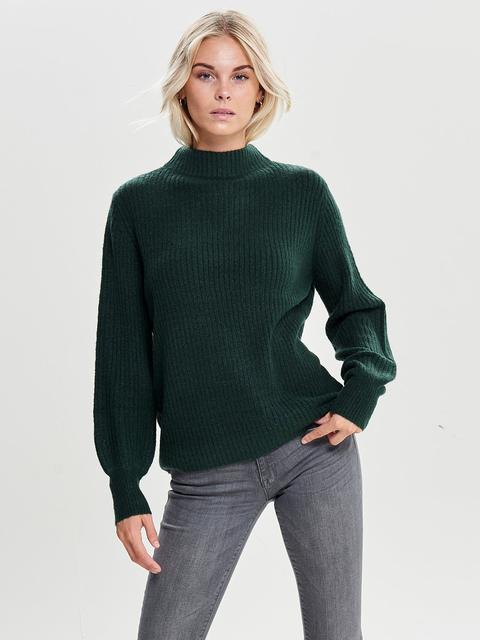 High Neck Knitted Pullover