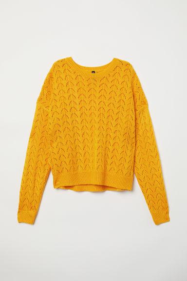 H & M - Jersey De Punto - Amarillo