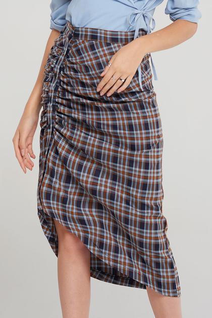 Valeria Ruched Midi Skirt