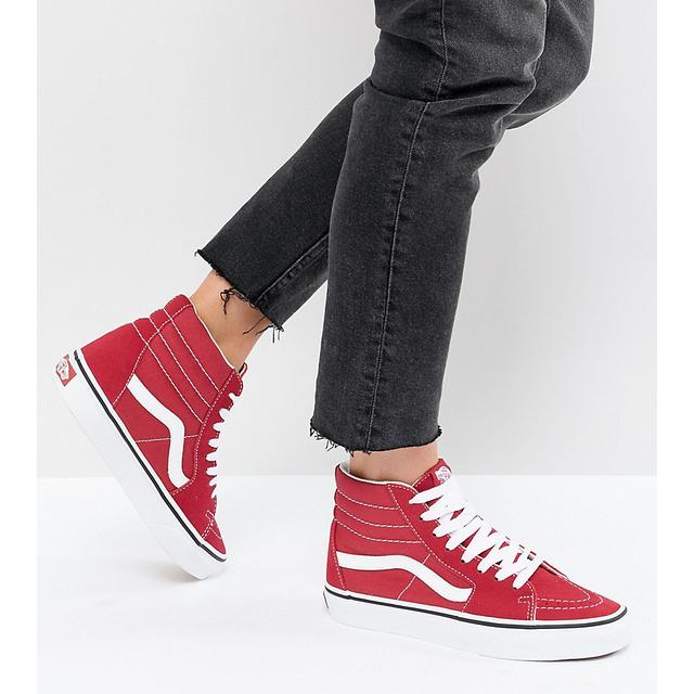 Vans Sk8 - Sneakers Alte Rosse - Rosso from ASOS on 21 Buttons مشد الصدر