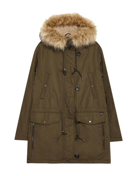 Parka Capucha Pelo