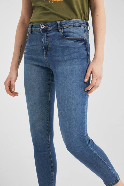 Pantalón Denim Básico Cropped