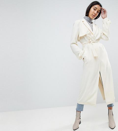 Asos Design Tall Crepe Duster Mac