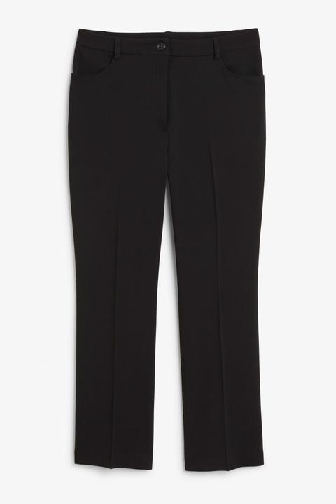 black dressy trousers