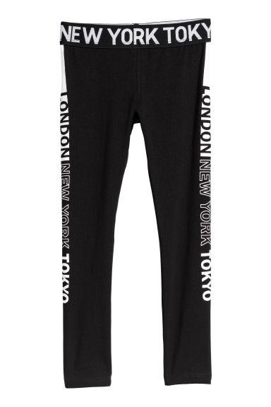 H & M - Leggings - Black