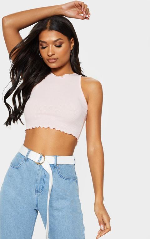 baby pink high neck top