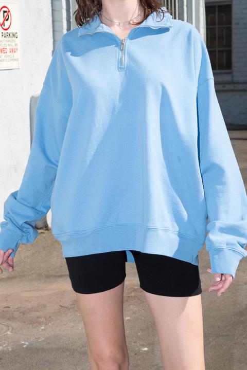 brandy melville blue sweatshirt