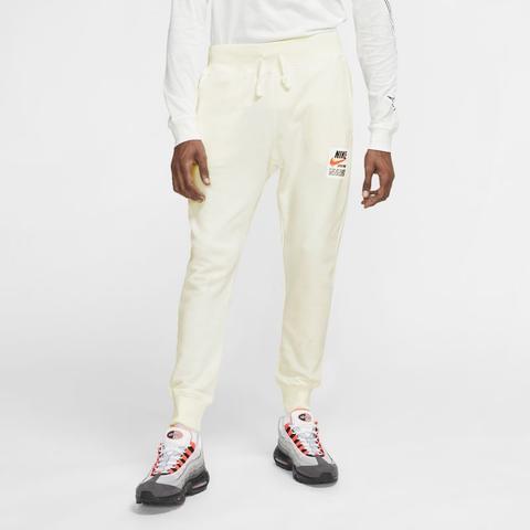 Pantaloni Jogger Stampati Nike Sportswear Club - Uomo - Cream