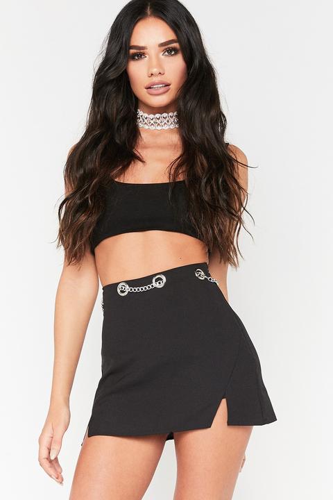 Camilla Black Loop Chain Mini Skort