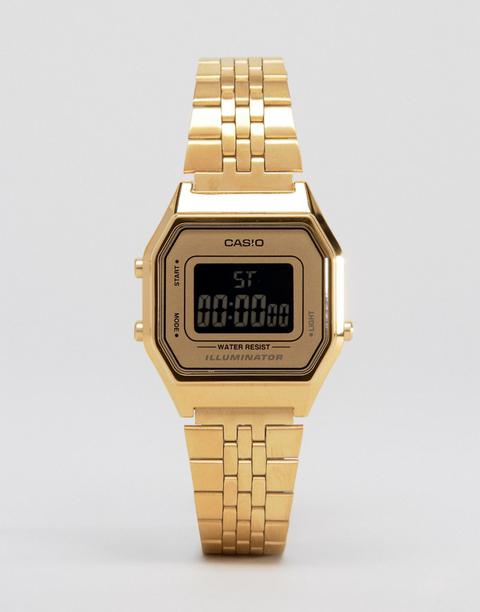 Reloj Mini Digital Dorado La680wega De Casio