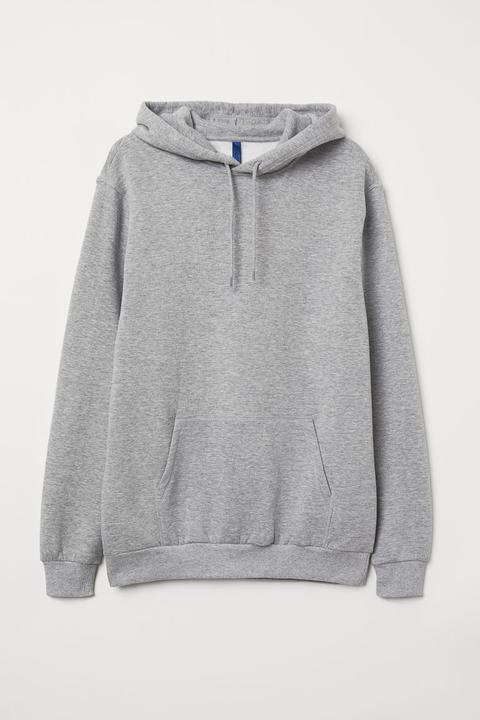 Hoodie Relaxed Fit - Gris