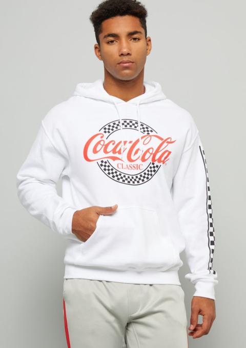 white coca cola hoodie