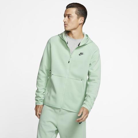 Felpa Con Cappuccio E Zip A Tutta Lunghezza Nike Sportswear Tech Fleece -  Uomo - Verde from Nike on 21 Buttons