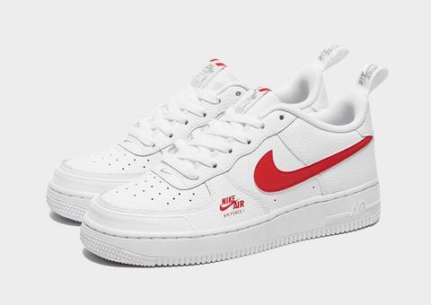 nike air force 1 utility junior white and grey