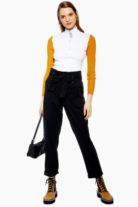 topshop black cargo pants