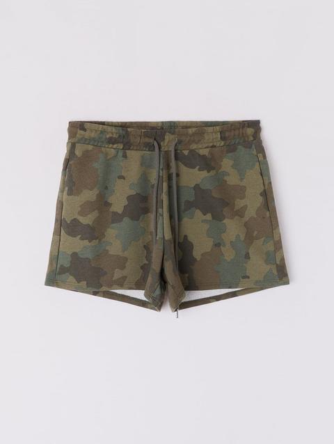 Shorts Mimetico Var Verde Militare