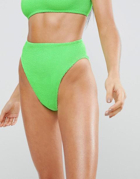 neon green high waisted bikini