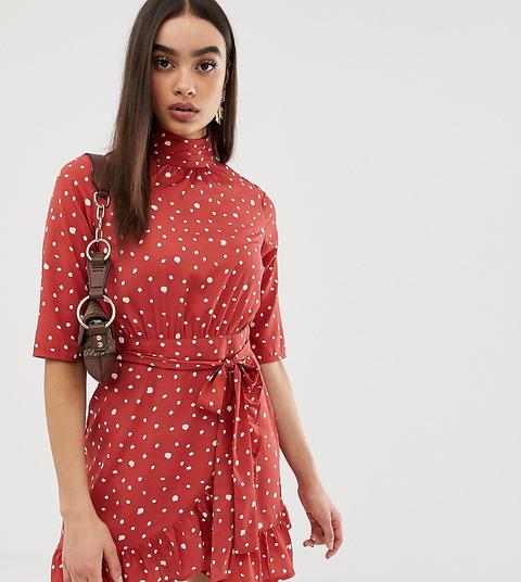 Prettylittlething polka hot sale dot dress