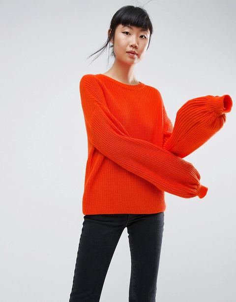 Asos - Maglione Con Maniche Ampie - Arancione