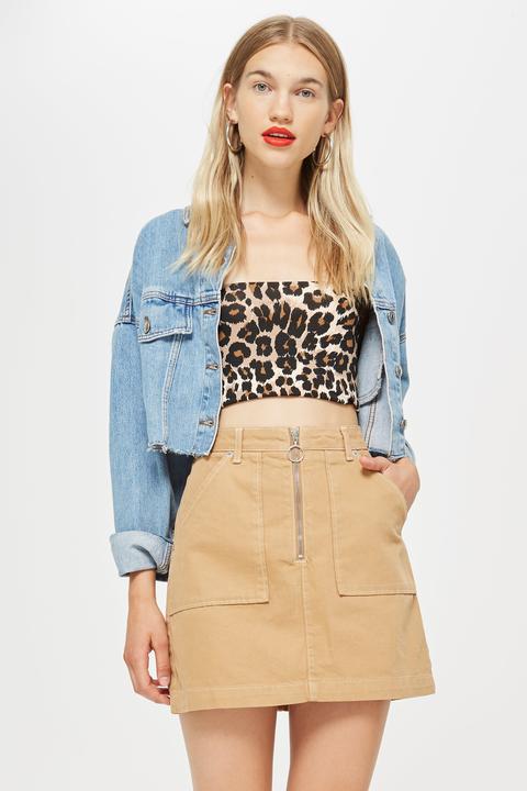 tan utility skirt