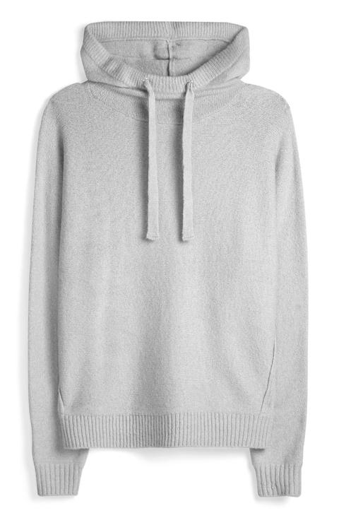 Sudadera Gris Con Capucha