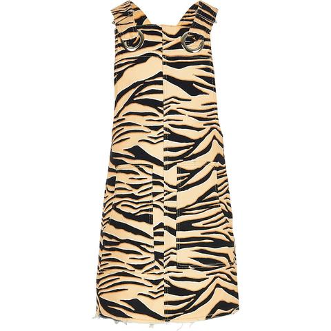 zebra pinafore dress