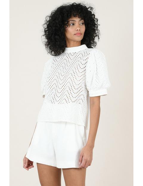 Top Dentelle Anglaise