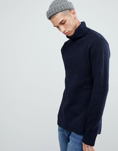 Bellfield - Maglione A Collo Alto - Navy