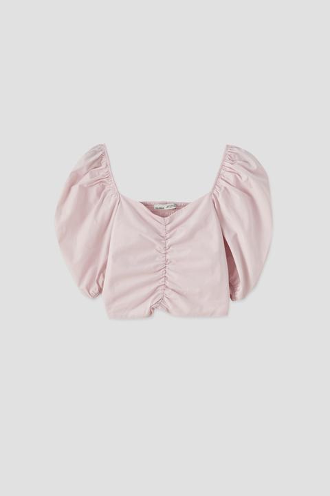 Blusa Rosa Escote Corazón