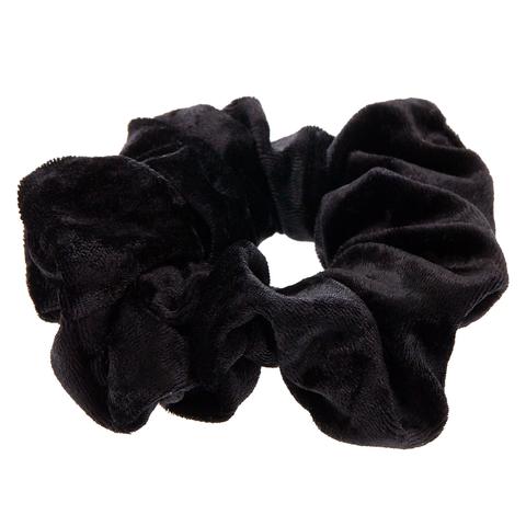 Claire's Medium Velvet Hair Scrunchie - Black