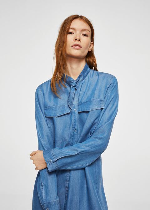 Vestito Denim Camicione