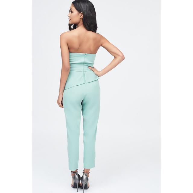 Lavish alice origami folded hotsell bandeau jumpsuit in sage