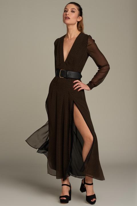 Vestido Largo Con Aberturas