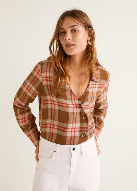 Camisa Asimétrica Cuadros