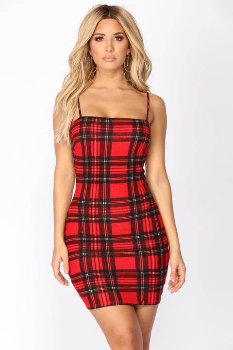 fashion nova plaid dress