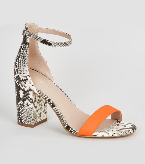 orange heels new look