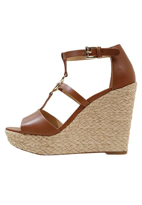 Michael Michael Kors Beth Wedge Sandali Con Tacco Luggage