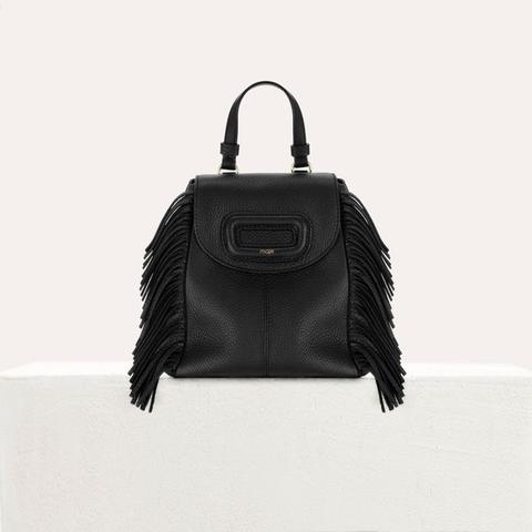 Sac Dos M Mini En Cuir Avec Chaine from Maje on 21 Buttons