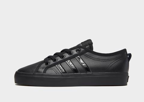 black leather adidas originals