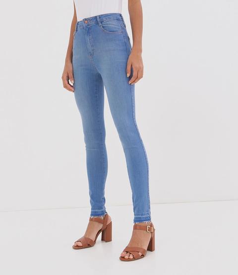 calça skinning cintura alta