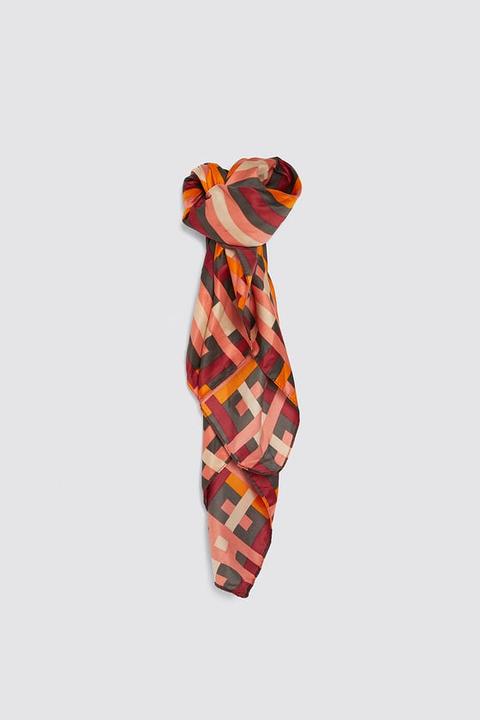 Pañuelo Estampado Rayas