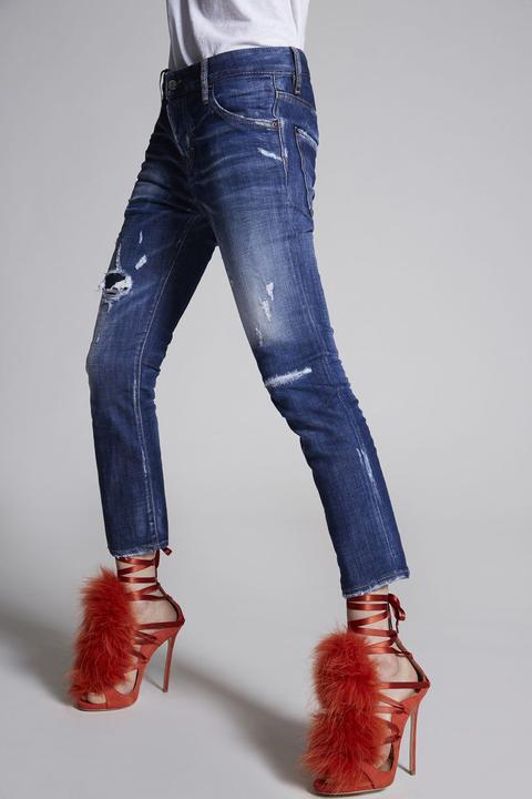 dsquared cool girl cropped jeans