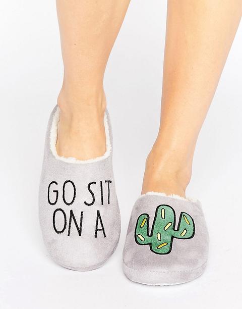 Pantuflas Sit On A Cactus De Daisy Street