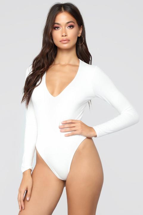 Edge Of Night Bodysuit - Ivory