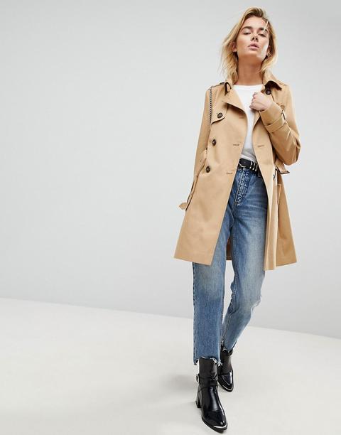 Asos Design - Trench Classico - Pietra